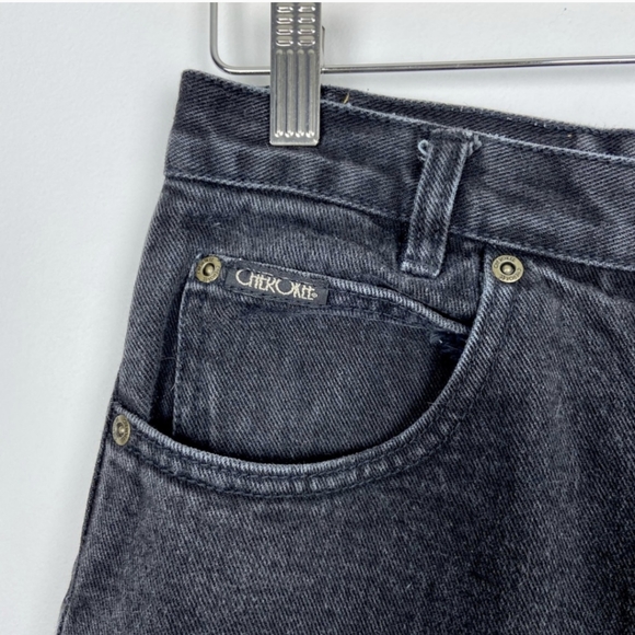CHEROKEE vintage Black Denim Jeans - Picture 3 of 6